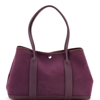 Hermes Garden Party Tote Toile and Leather 36