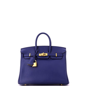 Hermes Birkin Handbag Verso Novillo with Gold Hardware 25