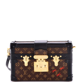 Louis Vuitton Petite Malle Handbag Monogram Canvas