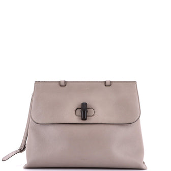 Gucci Bamboo Daily Top Handle Bag Leather Large