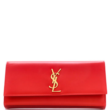 Saint Laurent Classic Monogram Clutch Leather Long