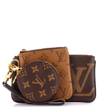 Louis Vuitton Trio Pouch Set Reverse Monogram Giant