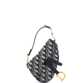 Christian Dior Saddle Handbag Oblique Canvas Mini