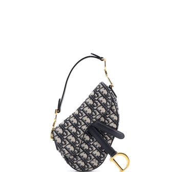 Christian Dior Saddle Handbag Oblique Canvas Mini