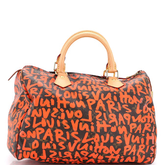 Louis Vuitton Speedy Handbag Limited Edition Monogram Graffiti 30