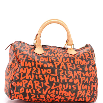 Louis Vuitton Speedy Handbag Limited Edition Monogram Graffiti 30