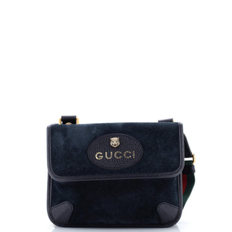 Gucci Neo Vintage Flap Messenger Suede Small