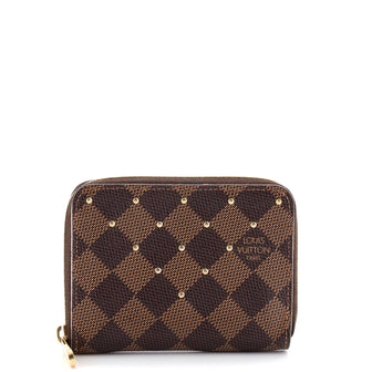Louis Vuitton Zippy Coin Purse Studded Damier