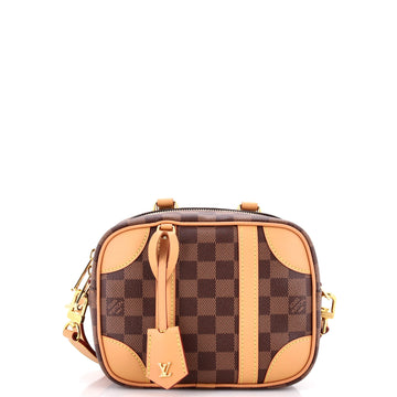 Louis Vuitton Valisette Souple Handbag Damier with Leather BB