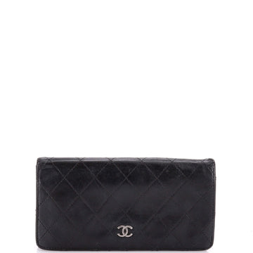 Chanel L-Yen Wallet Quilted Lambskin Long