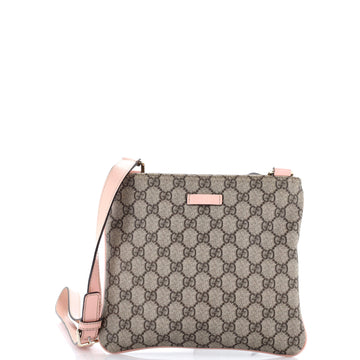 Gucci Zip Top Messenger Bag GG Coated Canvas Small