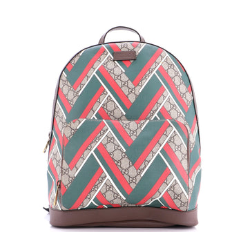 Gucci Zip Pocket Backpack Printed GG Coated Canvas Medium