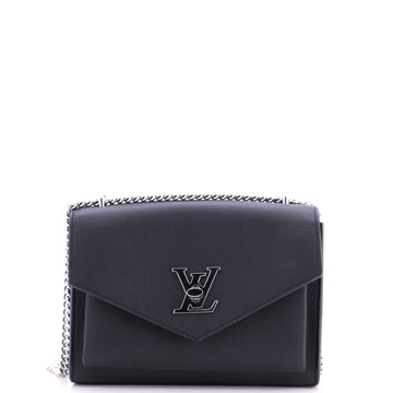 Louis Vuitton Mylockme Monochrome Handbag Leather BB
