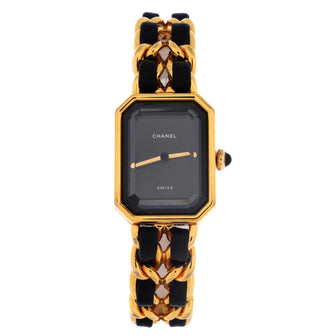 Chanel Premiere Rock Quartz Watch Plated Metal and Leather 20