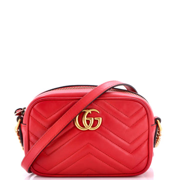 Gucci GG Marmont Shoulder Bag Matelasse Leather Mini