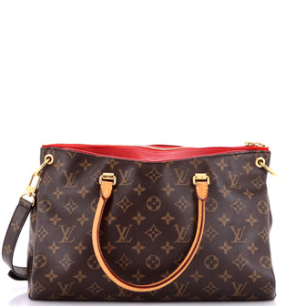 Louis Vuitton Pallas Tote Monogram Canvas with Leather