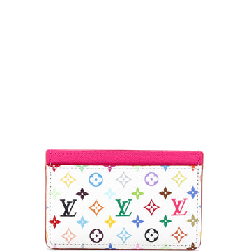 Louis Vuitton x Takashi Murakami Card Holder Monogram Multicolor with Leather