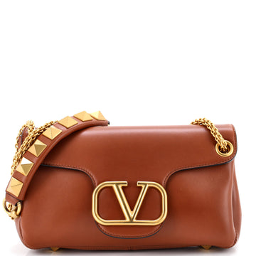 Valentino Garavani Stud Sign Shoulder Bag Leather