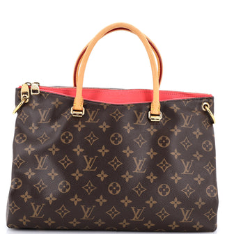 Louis Vuitton Pallas Tote Monogram Canvas with Leather