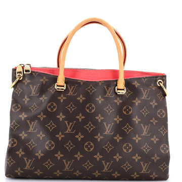 Louis Vuitton Pallas Tote Monogram Canvas with Leather