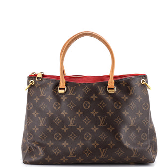 Louis Vuitton Pallas Tote Monogram Canvas with Leather