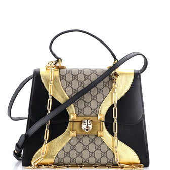 Gucci Osiride Top Handle Bag GG Coated Canvas and Leather Medium