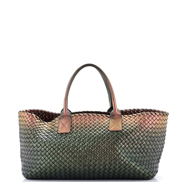 Bottega Veneta Cabat Tote Intrecciato Iridescent Nappa Medium