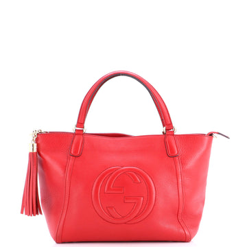Gucci Soho Convertible Top Handle Bag Leather Small