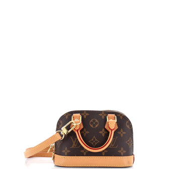 Louis Vuitton Alma Handbag Monogram Canvas Nano