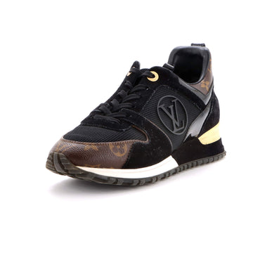 Louis Vuitton Women's Run Away Sneakers Mesh with Monogram Canvas and Suede