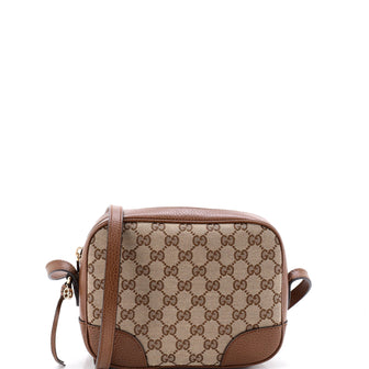 Gucci Bree Disco Crossbody Bag GG Canvas with Leather Mini