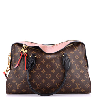 Louis Vuitton Tuileries Handbag Monogram Canvas with Leather