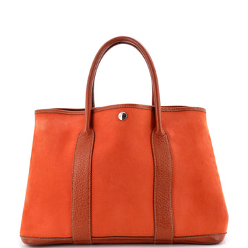 Hermes Garden Party Tote Toile and Leather 36