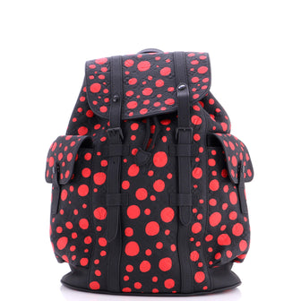 Louis Vuitton Christopher Backpack Yayoi Kusama Infinity Dots Monogram Taurillon Leather MM
