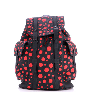Louis Vuitton Christopher Backpack Yayoi Kusama Infinity Dots Monogram Taurillon Leather MM