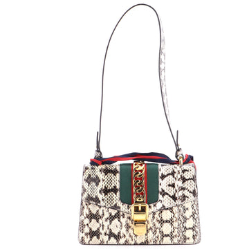 Gucci Sylvie Shoulder Bag Snakeskin Small