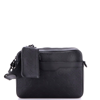 Louis Vuitton Trio Messenger Bag Monogram Shadow Leather