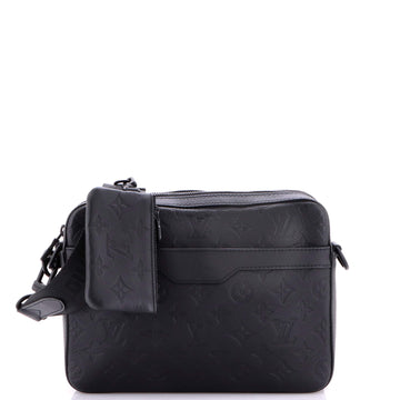 Louis Vuitton Trio Messenger Bag Monogram Shadow Leather