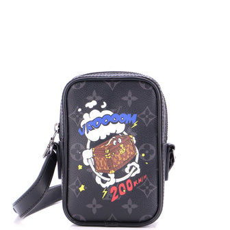 Louis Vuitton Danube Limited Edition Comic Trunk Printed Monogram Eclipse Canvas PPM
