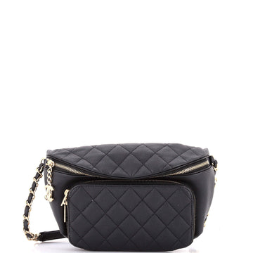 Chanel Business Affinity Waist Bag Quilted Caviar Medium