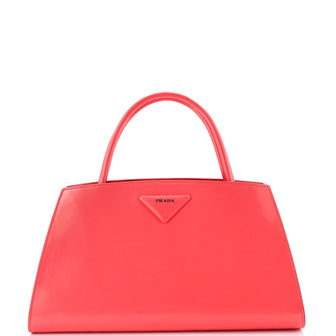 Prada Architectural Top Handle Bag Spazzolato Leather Large