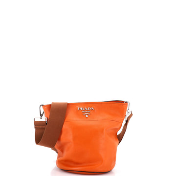 Prada Bucket Messenger Bag Vitello Daino Small