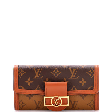 Louis Vuitton Sarah Dauphine Wallet Reverse Monogram Canvas