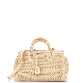 Saint Laurent Rive Gauche Cabas Woven Raffia Small