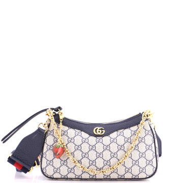 Gucci Ophidia Charm Shoulder Bag GG Coated Canvas Small