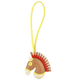 Hermes GeeGee Camail Bag Charm Leather