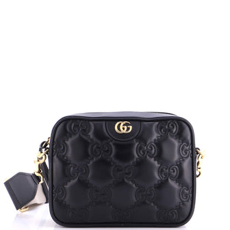 Gucci Zip Camera Bag GG Matelasse Leather Small