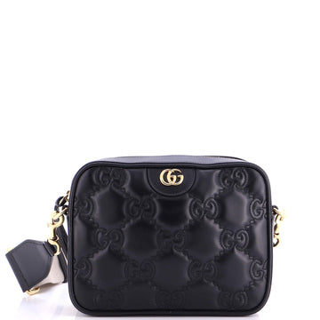 Gucci Zip Camera Bag GG Matelasse Leather Small