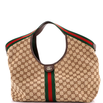 Gucci Giglio Tote GG Canvas Large