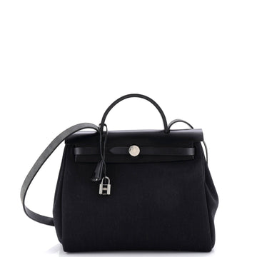 Hermes Herbag Zip Leather and Toile 31